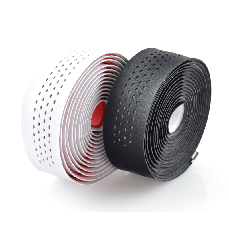 Cinta para manillar de carretera VELO microfibra perforada Negra
