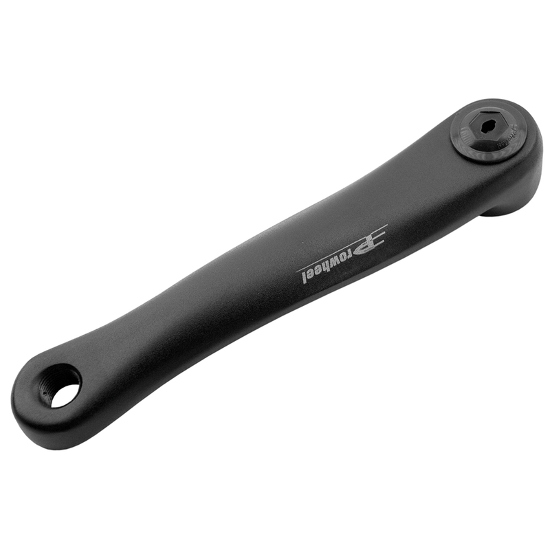 Biela izquierda PROWHEEL aluminio negro 175mm eje rombo