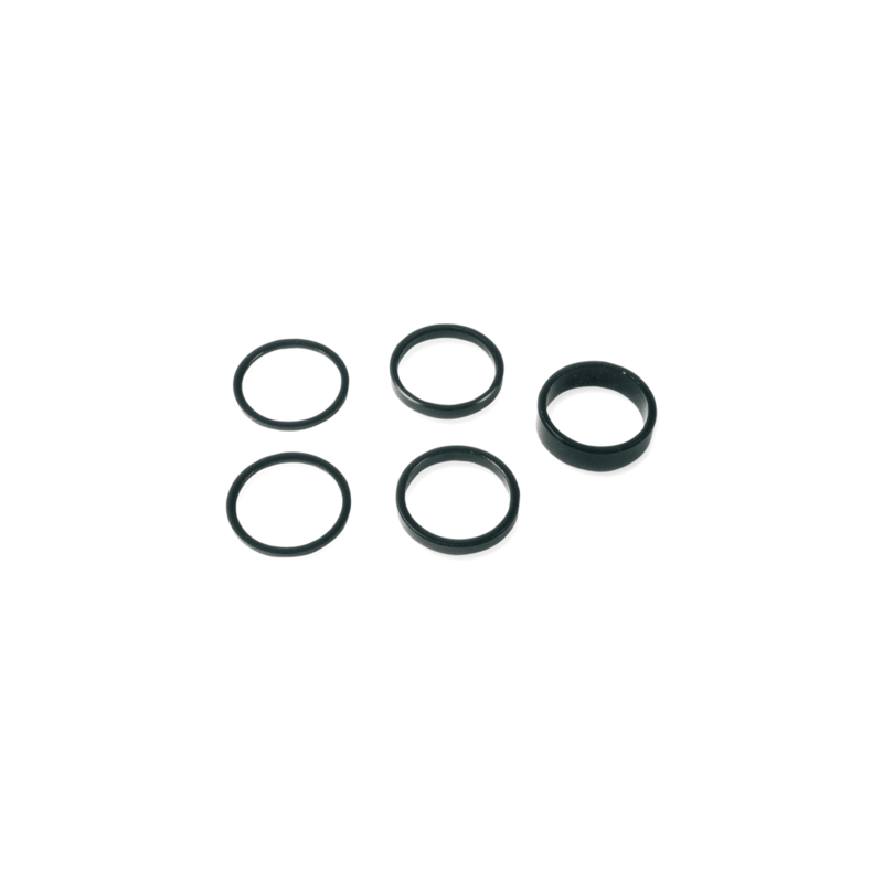 Juego de arandelas supl. A-HEAD 25,4 mm.Negro
