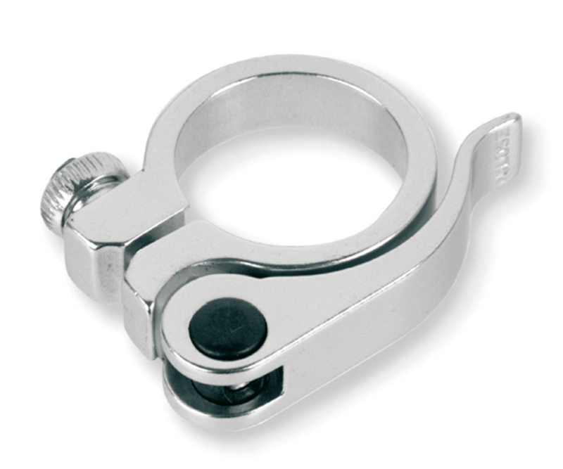 Abrazadera cierre tija de sillin bicicleta V BIKE cierre rapido - Ø31.8mm Plata