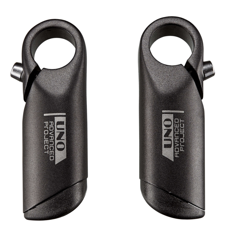 Apéndices de manillar UNO. 110mm. Anatómicos. Negros