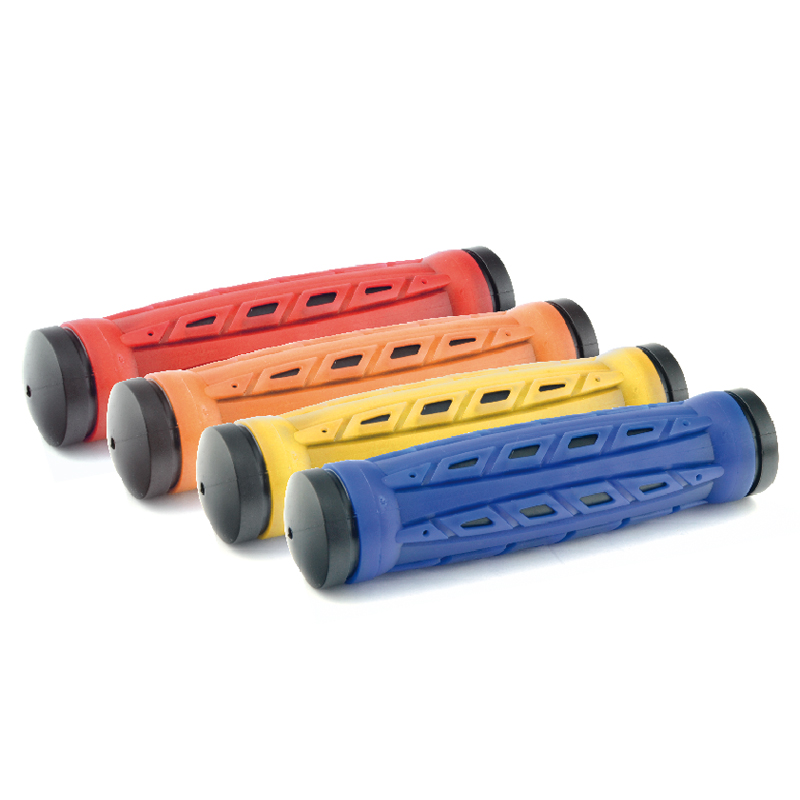 Par puños bici bicolor. Azul