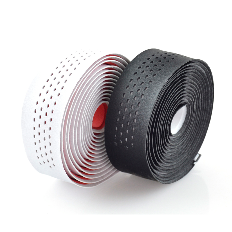 Cinta para manillar de carretera VELO microfibra perforada Blanca