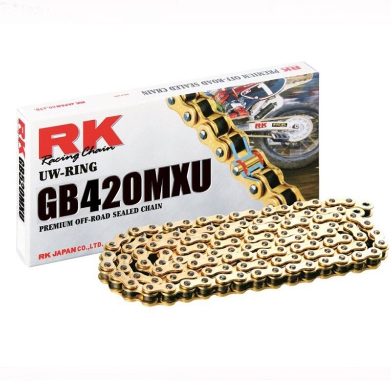 Cadena RK GB420MXU con 134 eslabones oro