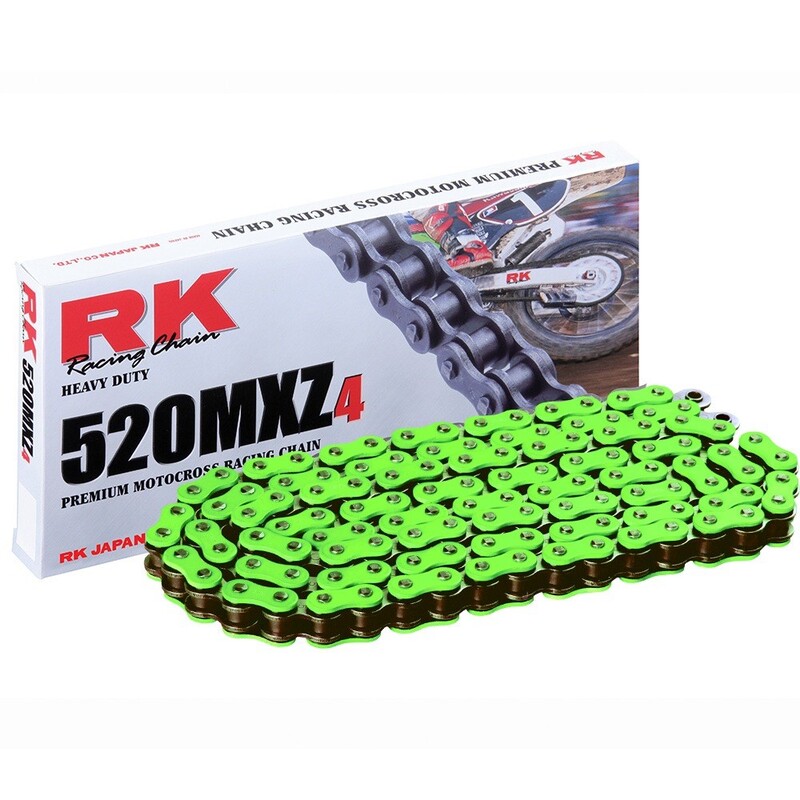 Cadena RK FG520MXZ4 con 120 eslabones verde