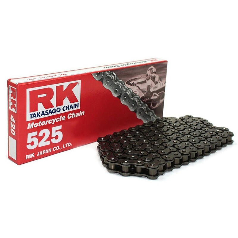 Cadena RK 525M con 118 eslabones negro