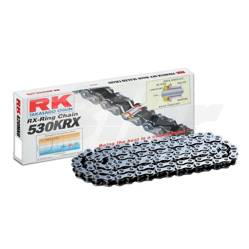 Cadena RK 530KRX con 120 eslabones negro