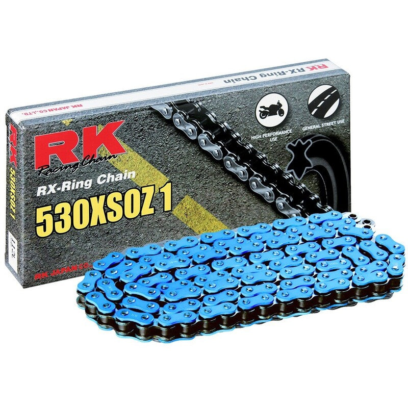 Cadena RK FB530XSOZ1 con 118 eslabones azul