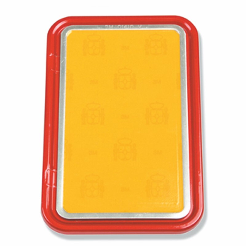 Placa porta matricula scooter. Rojo