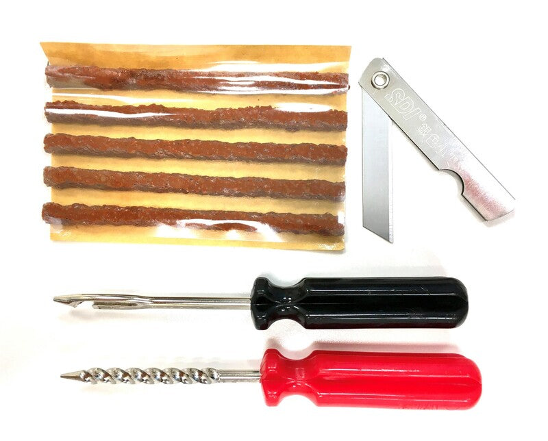 Kit de mechas para reparacion neumáticos tubeless V PARTS moto