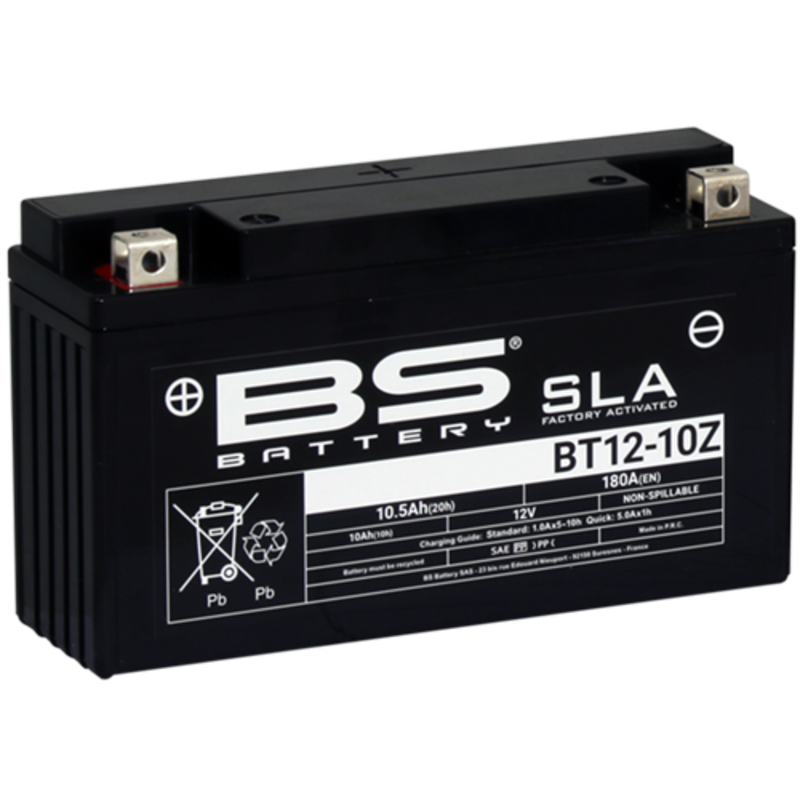 Bateria BS BATTERY SLA sin mantenimiento activada de fábrica - BT12-10Z - Zontes