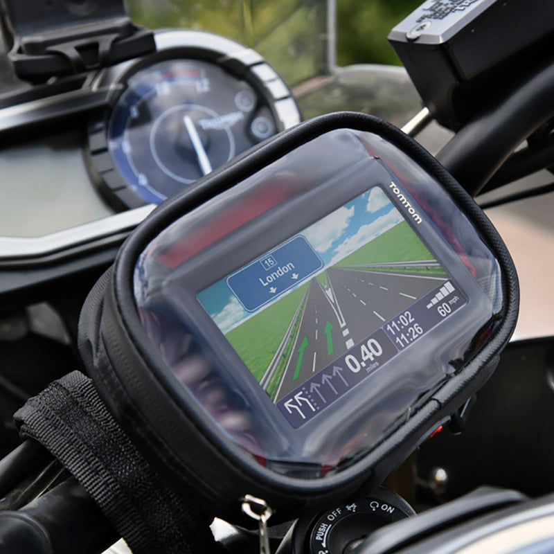 Soporte universal para navegador GPS OXFORD fijación mediante correas al manillar