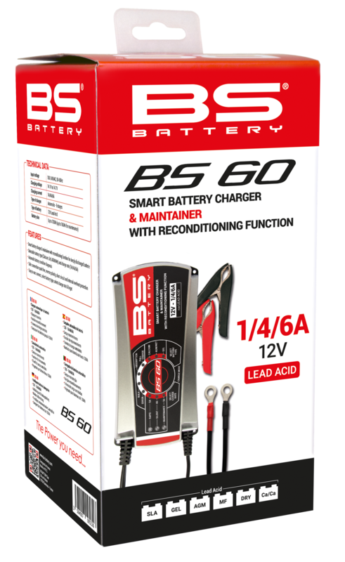 Cargador de bateria inteligente Pro BS Battery BS60 - 12V 1/4/6A