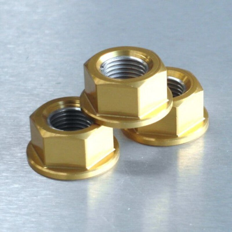 Tuerca de Aluminio Pro-Bolt 12mm oro LSPN12G