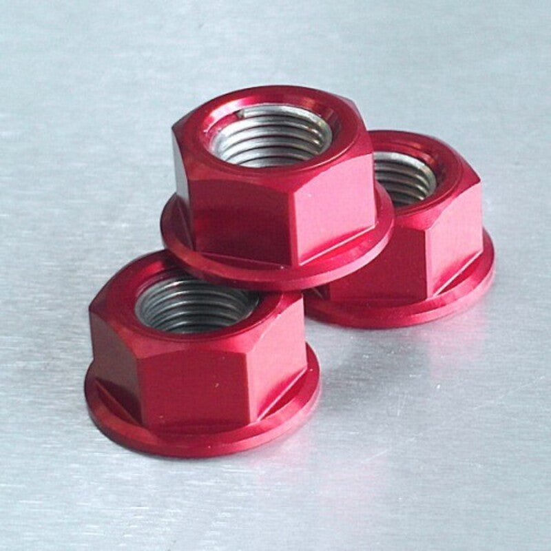 Tuerca de Aluminio Pro-Bolt 12mm rojo LSPN12R