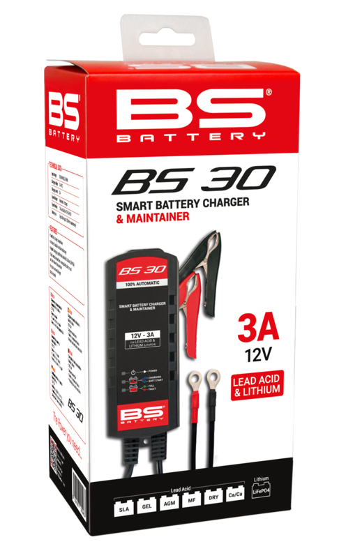 Cargador de bateria inteligente BS Battery BS30 - 12V 3A