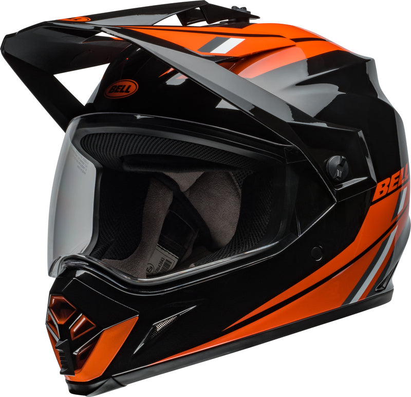 Casco BELL MX-9 Adventure MIPS - Alpine Gloss Black/Orange
