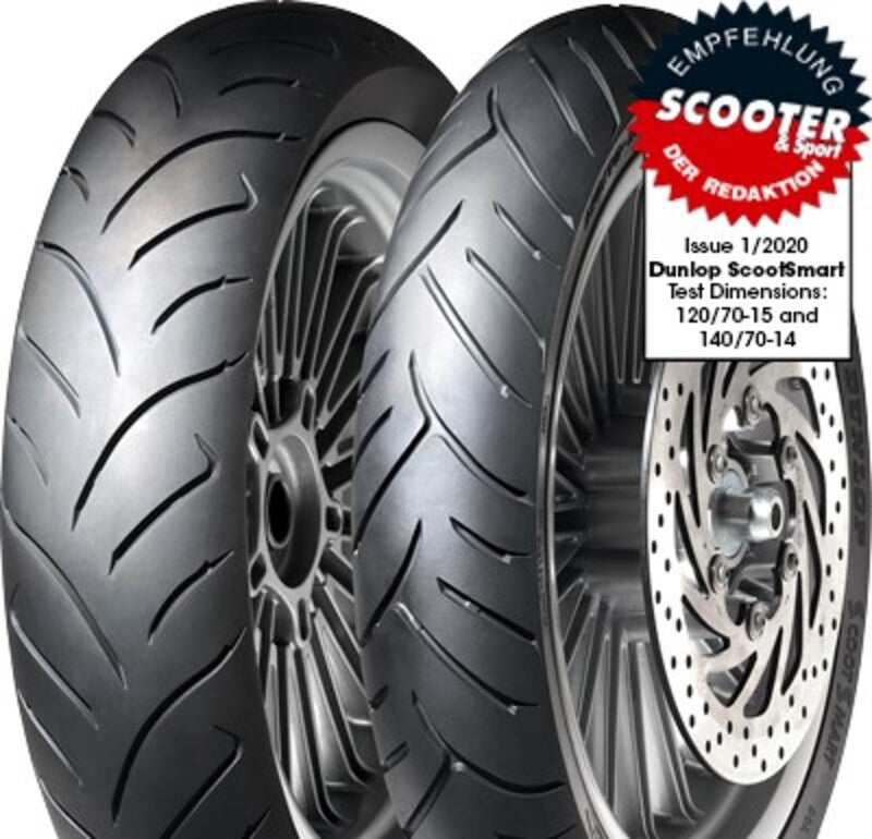 Neumático DUNLOP SCOOTSMART 90/80-16 M/C 51S TL