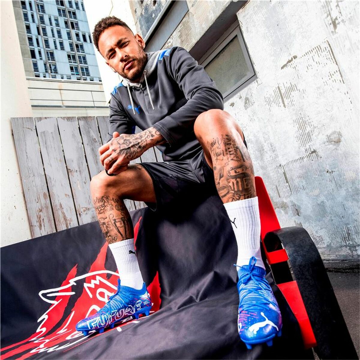 Zapatillas de F tbol Sala para Ni os Puma Precision Worl Cup Azul